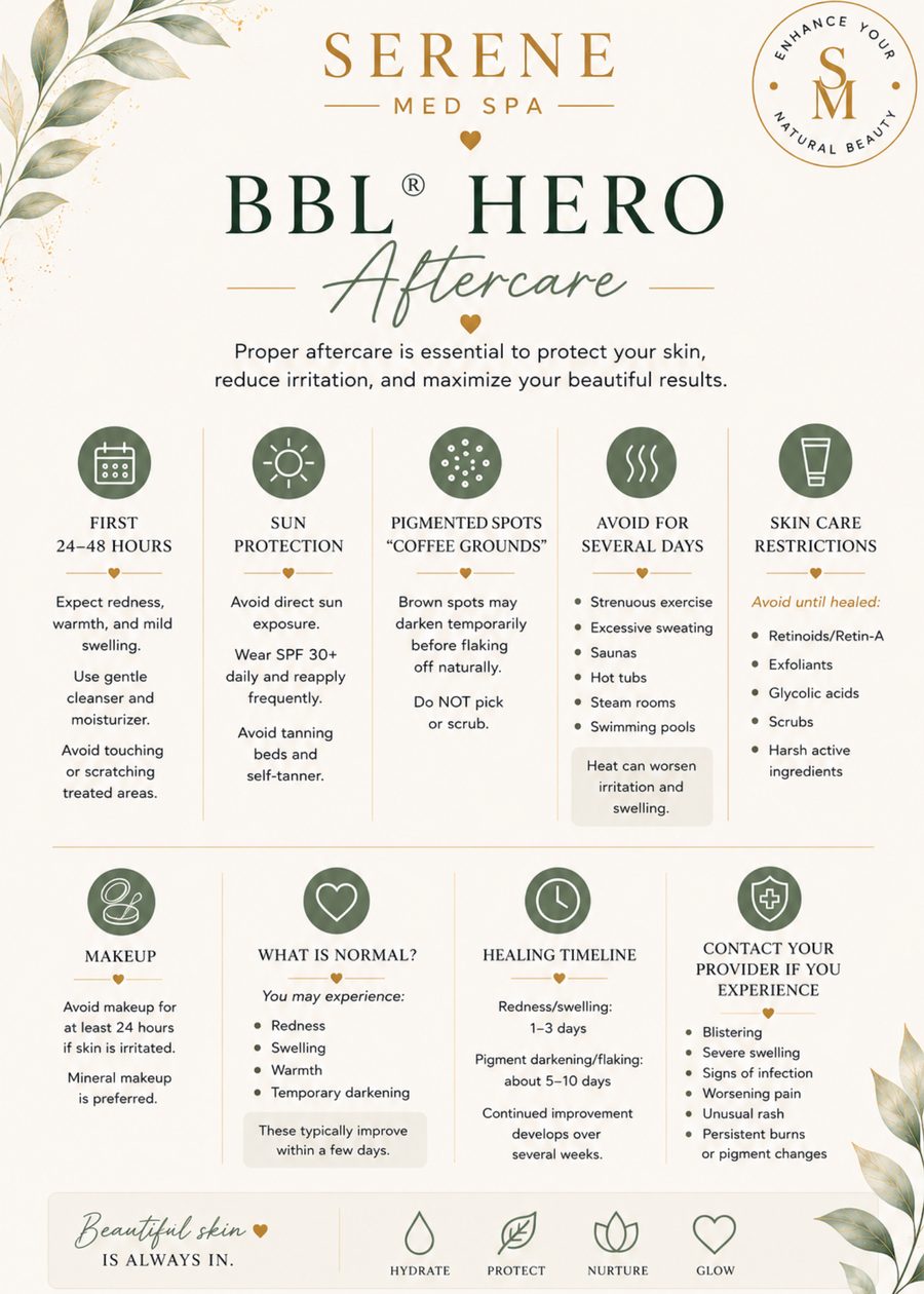 BBL HERO aftercare instructions