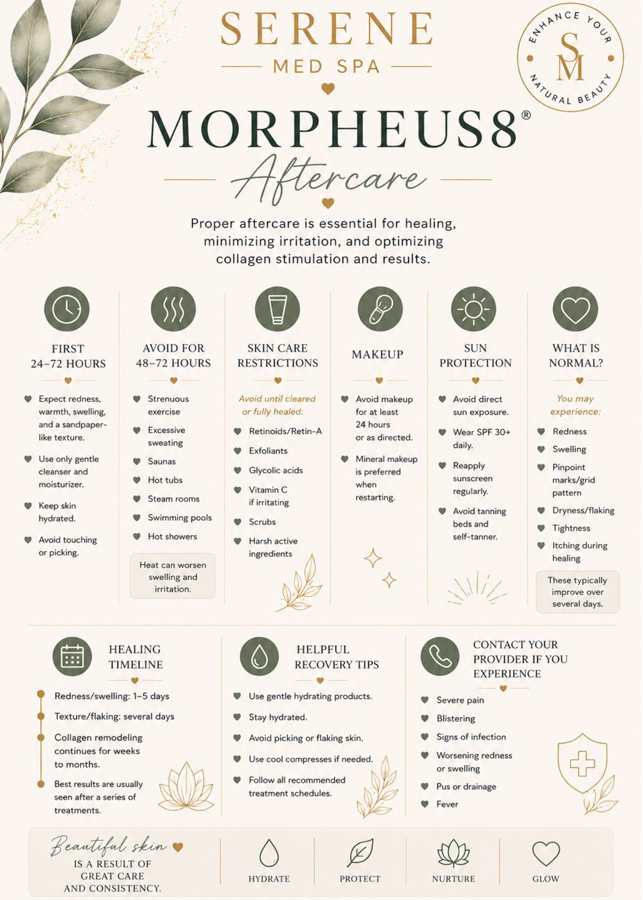 Morpheus8 aftercare instructions