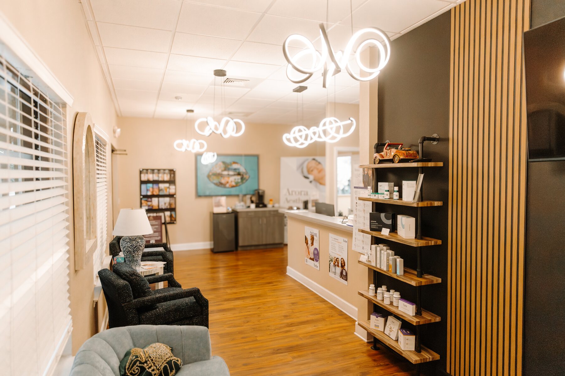 Serene Med Spa Barboursville lobby — serving Huntington